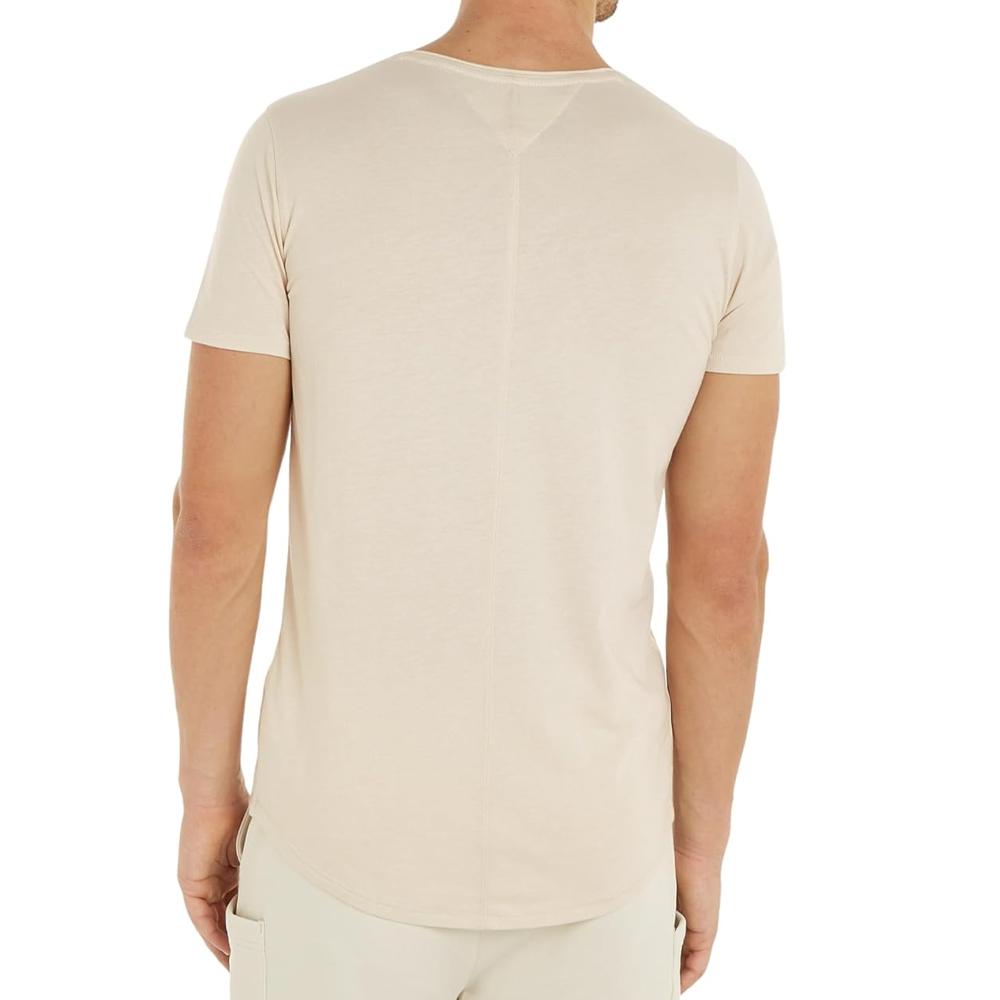 T-shirt Ecru Homme Tommy Hilfiger Xslim Jaspe DM0DM09587 vue 2