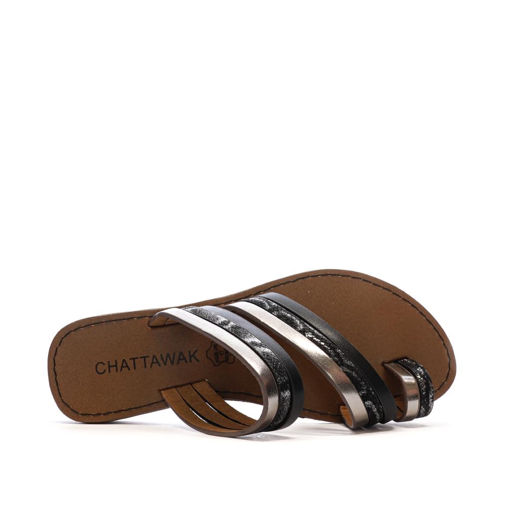 Sandales Noir femme Chattawak Summer vue 4
