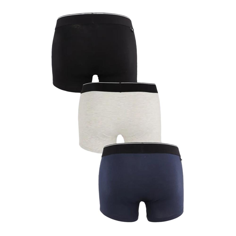 Lot x3 Boxers Noir/Gris/Marine homme Kaporal QUADMH vue 2