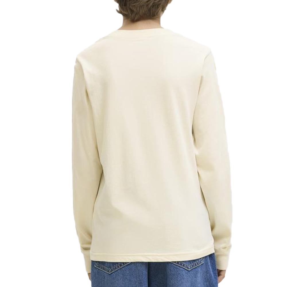 T-Shirt Manches Longues Beige Garçon Jack & Jones Makoto vue 2