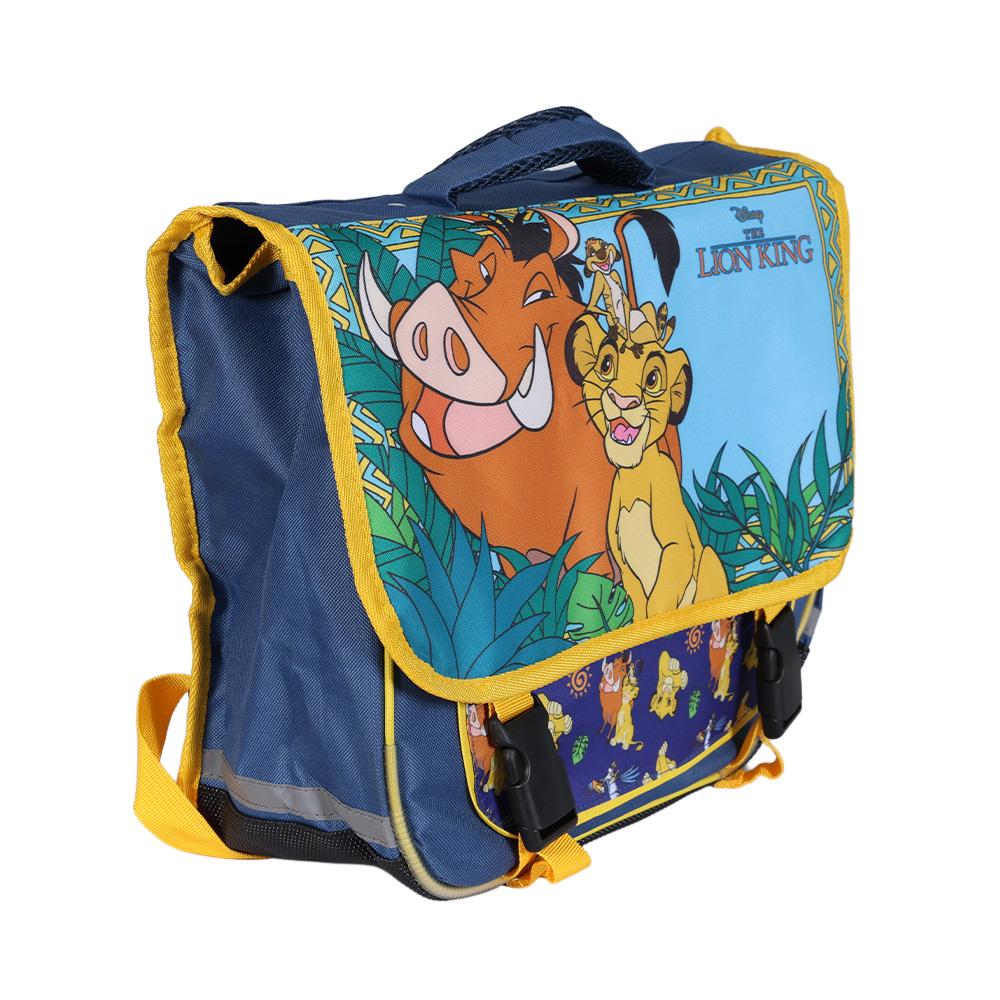 Cartable Bleu/Jaune Garçon/Fille Le roi lion vue 3