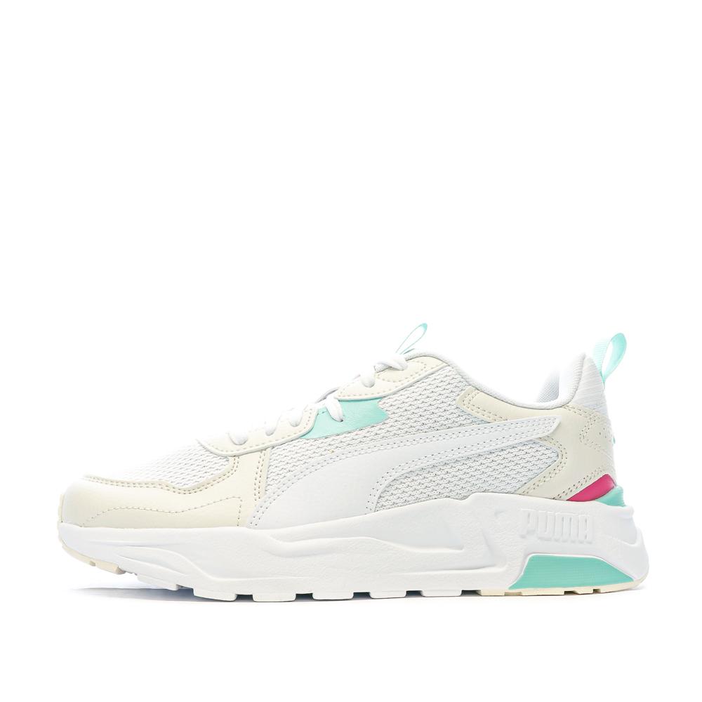 Baskets Blanches/Bleu/Rose Homme Puma Trinity Lite pas cher