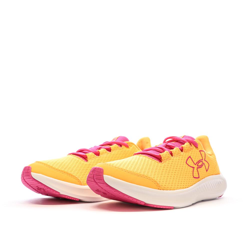 Chaussures de Running Orange Femme Under Armour Charged Pursuit 3 vue 6