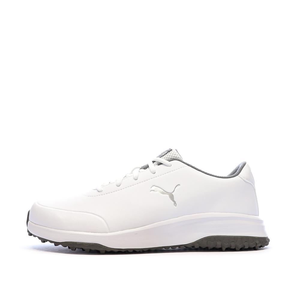 Chaussures de Golf Blanc/Gris Puma Fusion Tech SL pas cher