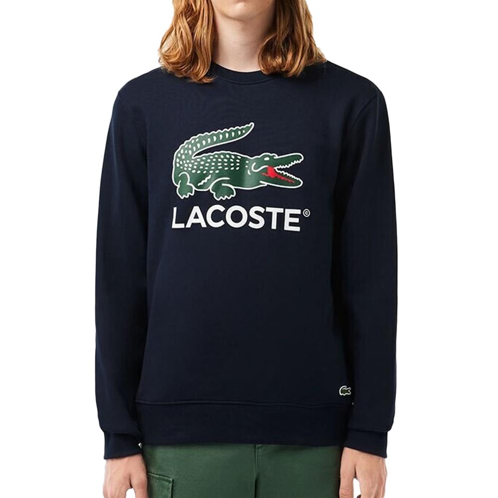 Sweat Marine Homme Lacoste Classic Fit pas cher