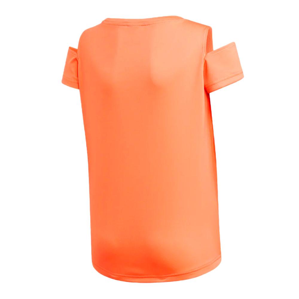 Maillot de sport Orange Fille Adidas Xpress Tee vue 2