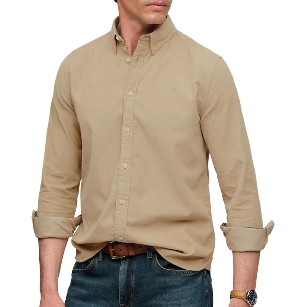Chemise Beige Homme Superdry Classic pas cher