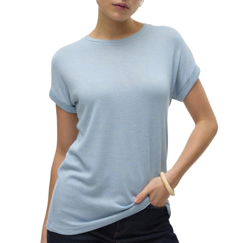 T-Shirt Bleu Ciel Femme Vero Moda Brianna 10291353 pas cher