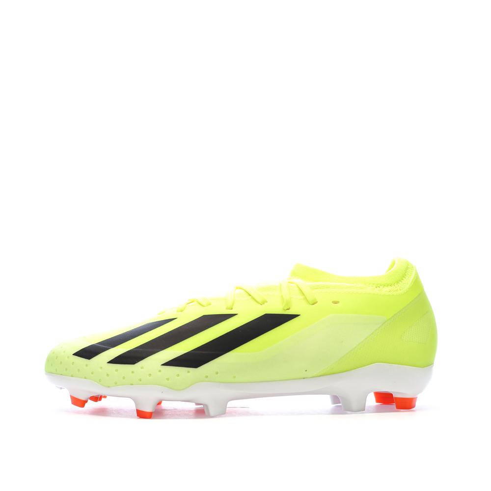 Crampons de Football Jaune Homme Adidas X Crazyfast League pas cher