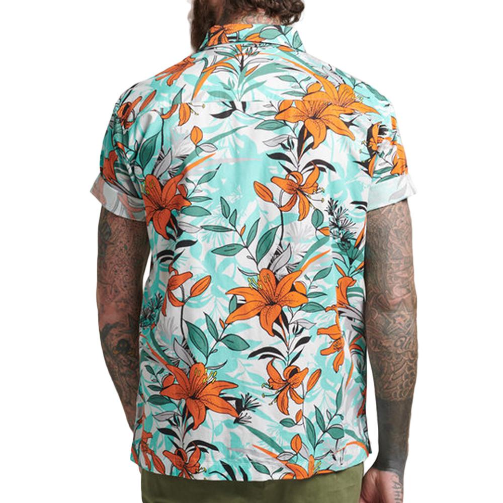 Chemise Turquoise Superdry Vintage Hawaiian vue 2