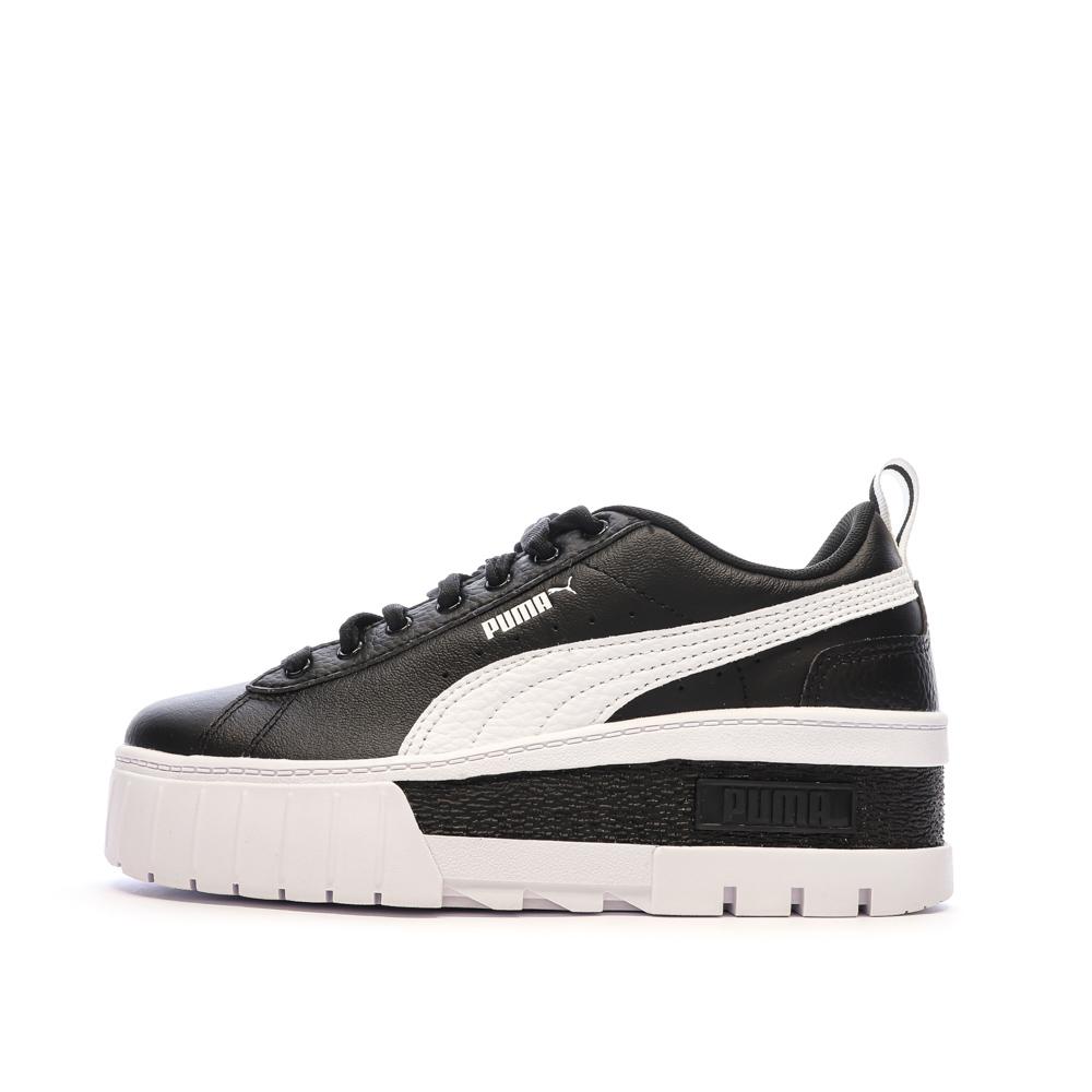 Baskets Noir/Blanc Femme Puma Mayze Wedge pas cher