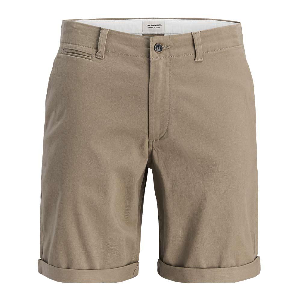 Short Chino Taupe Homme Jack & Jones 12242692 vue 2