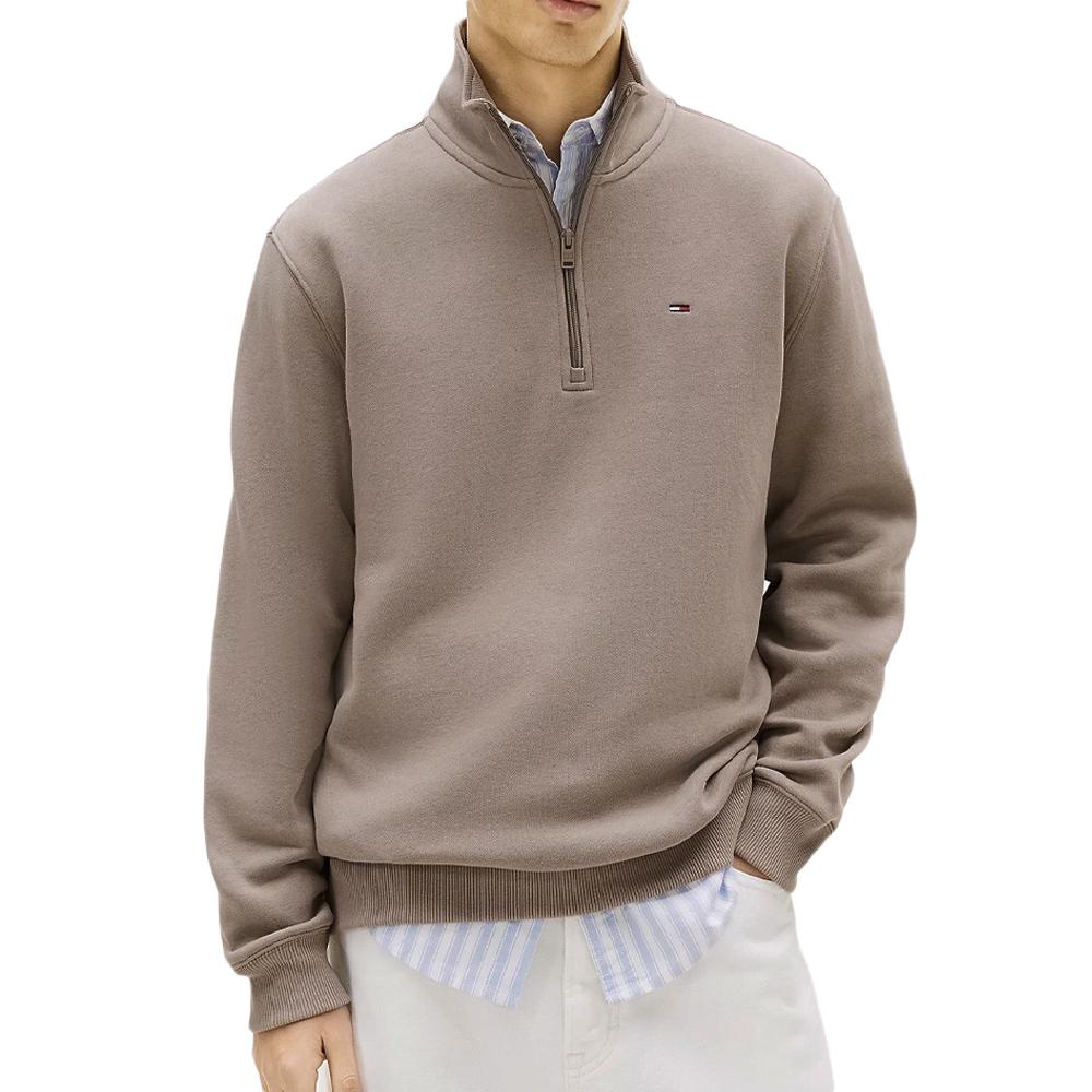 Sweat Gris Homme Tommy Hilfiger Fleece pas cher