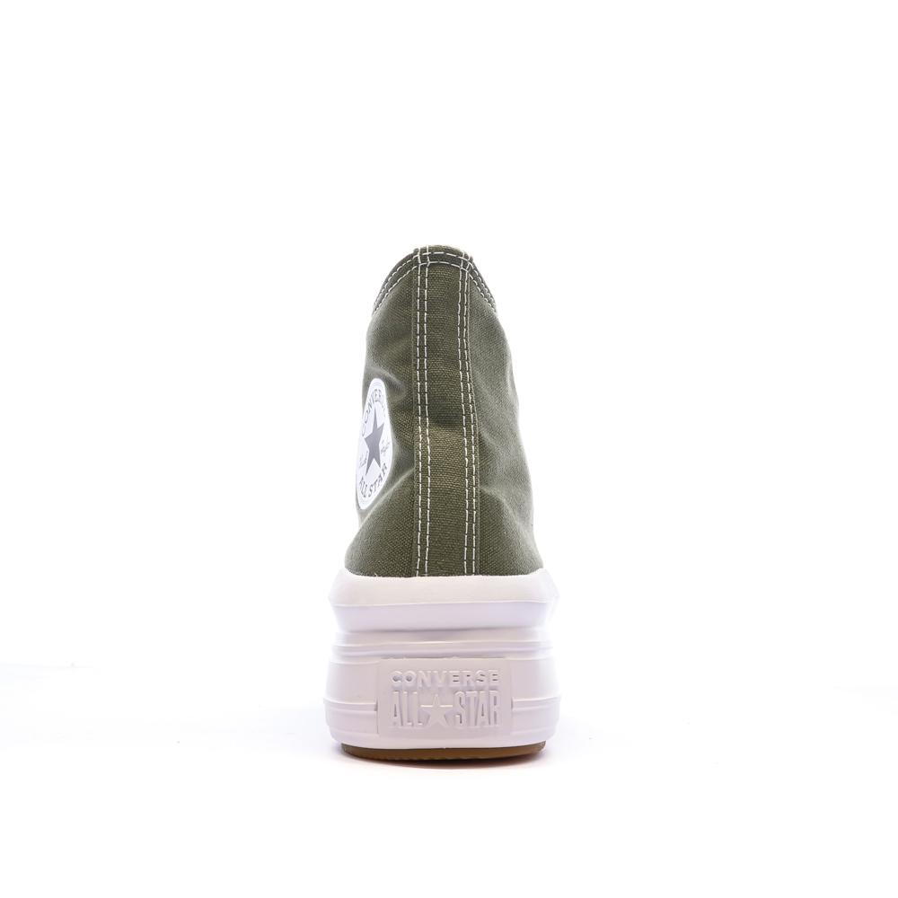 Baskets Kaki Femme Converse Chuck Taylor All Star Move vue 3