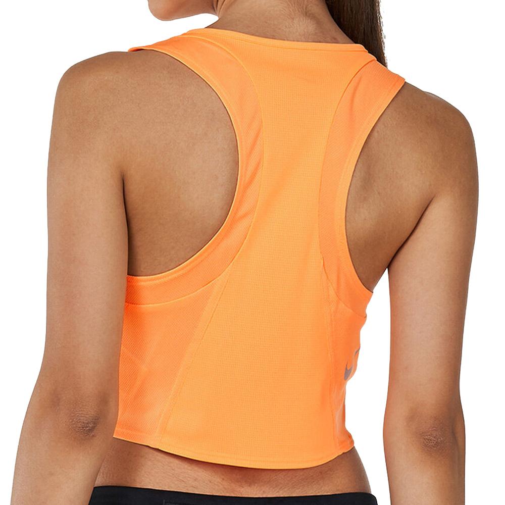 Débardeur Orange Femme Nike Race vue 2