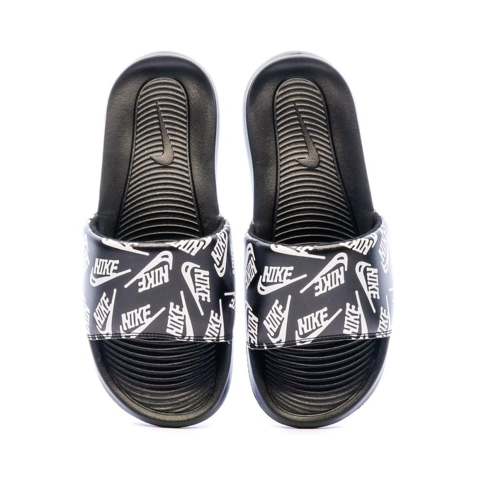 Claquettes Noir Homme Nike Victori One Slide Print vue 3