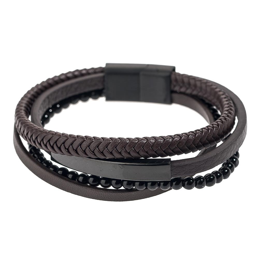 Bracelet Marron Homme Geographical Norway 315109 pas cher
