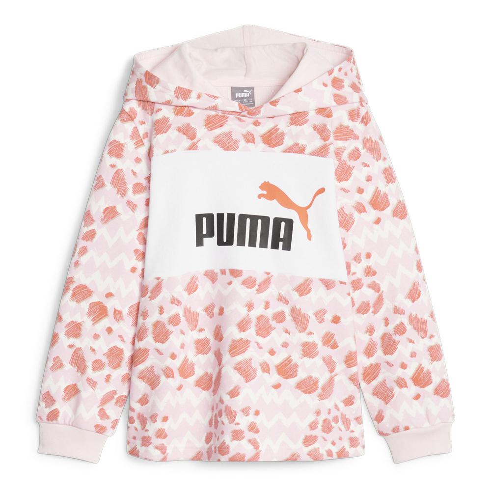 Sweat Blanc/Rose Fille Puma Mixmch pas cher