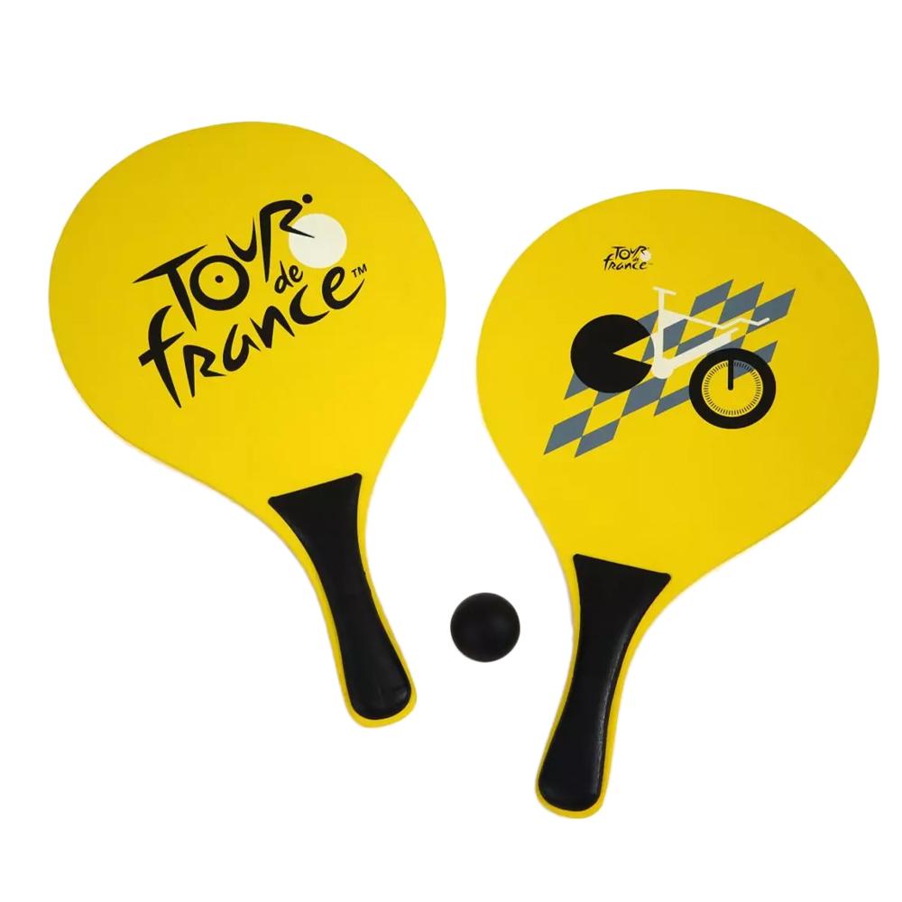 Set de raquettes de plage Tour De France +1 Balle pas cher