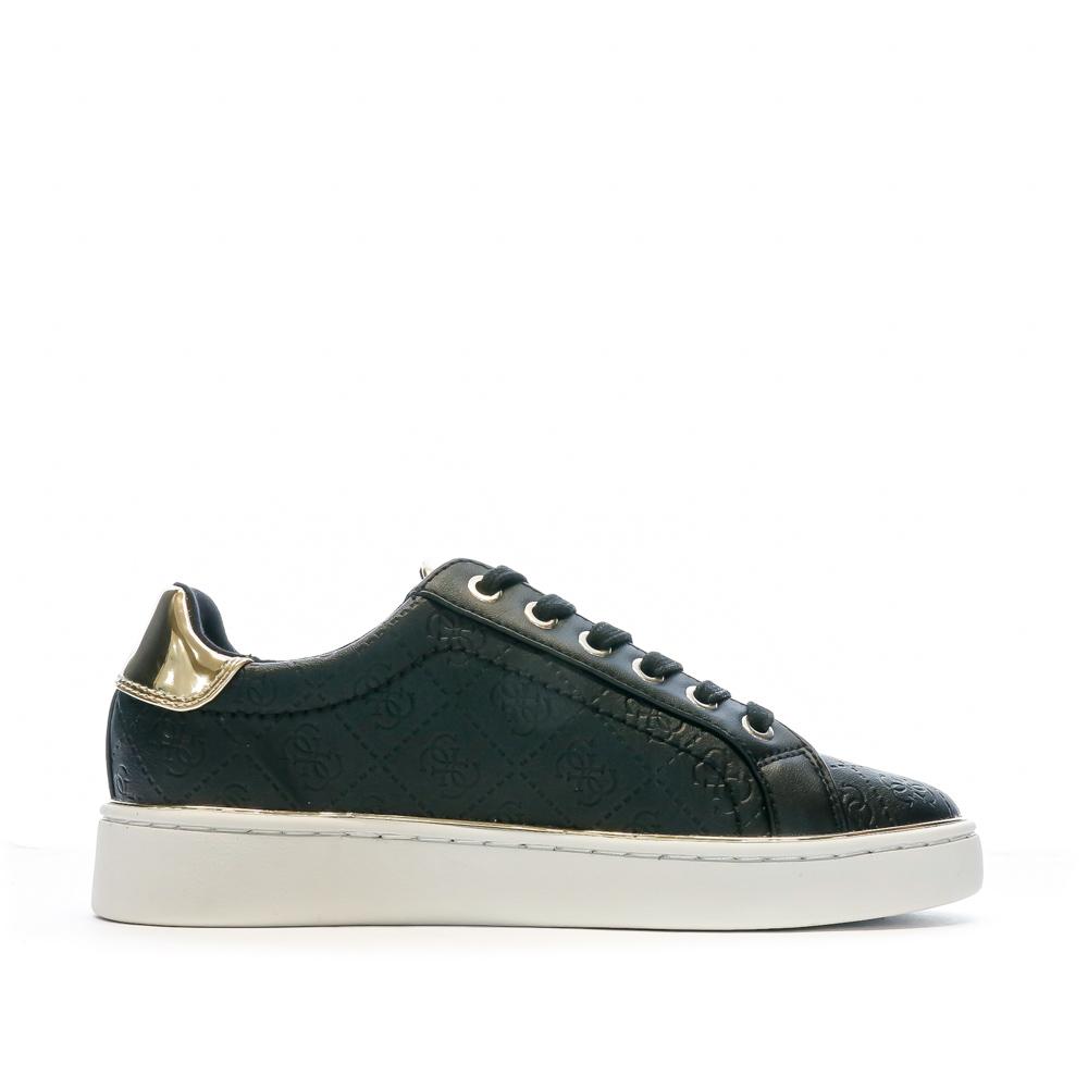 Baskets Noires Femme Guess Beckie vue 2