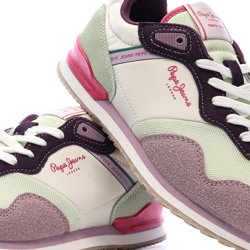Baskets Violet Femme Pepe jeans London Band vue 7