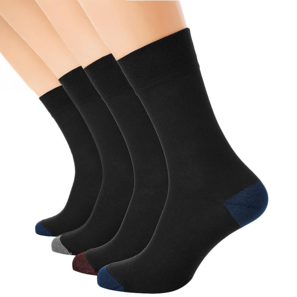 4 x Paires de Chaussettes Noires Homme Dim D06KL pas cher