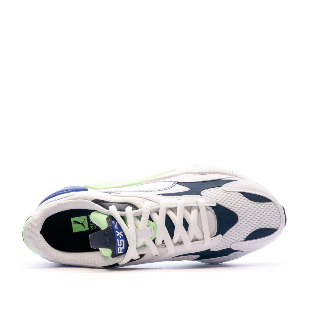 RS-X³ Baskets Blanc/Bleu/Vert Homme Puma vue 4