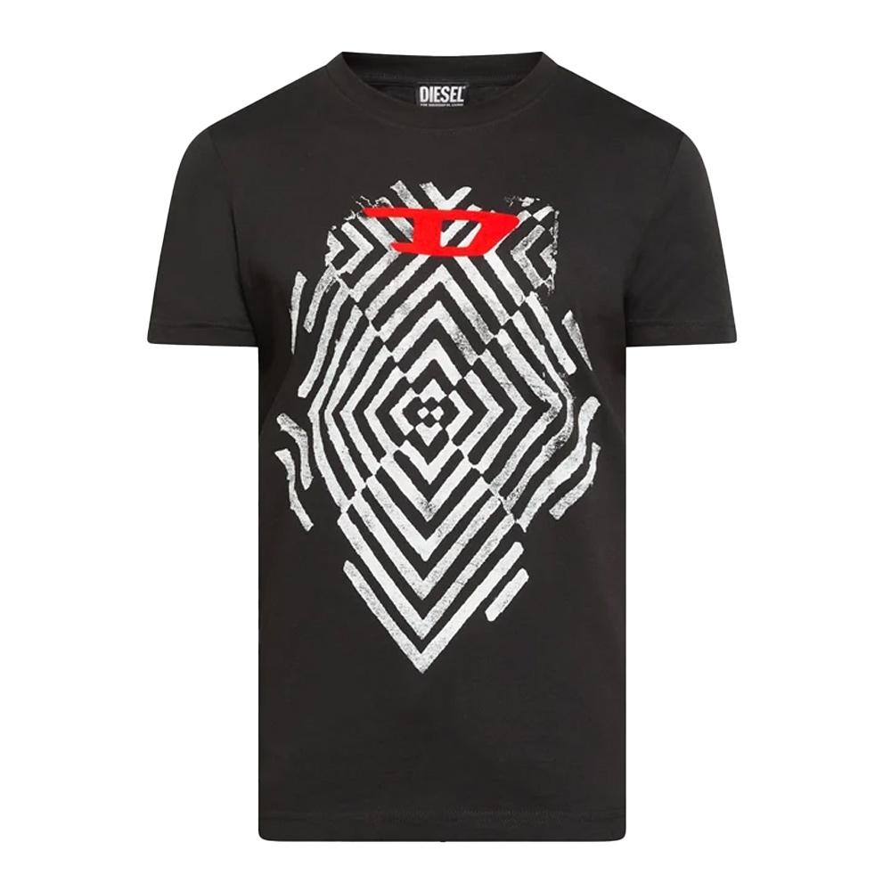 T-Shirt Noir Homme Diesel Diegor A18995 pas cher