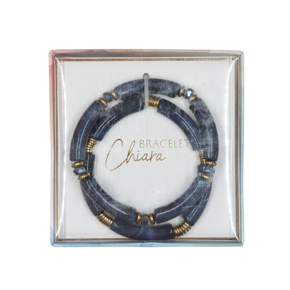 Lot de 2 Bracelets Bleu Stella Green Chiara pas cher