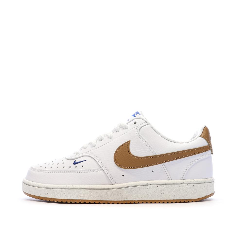 Baskets Blanche/Camel Femme Nike W Court Vision pas cher