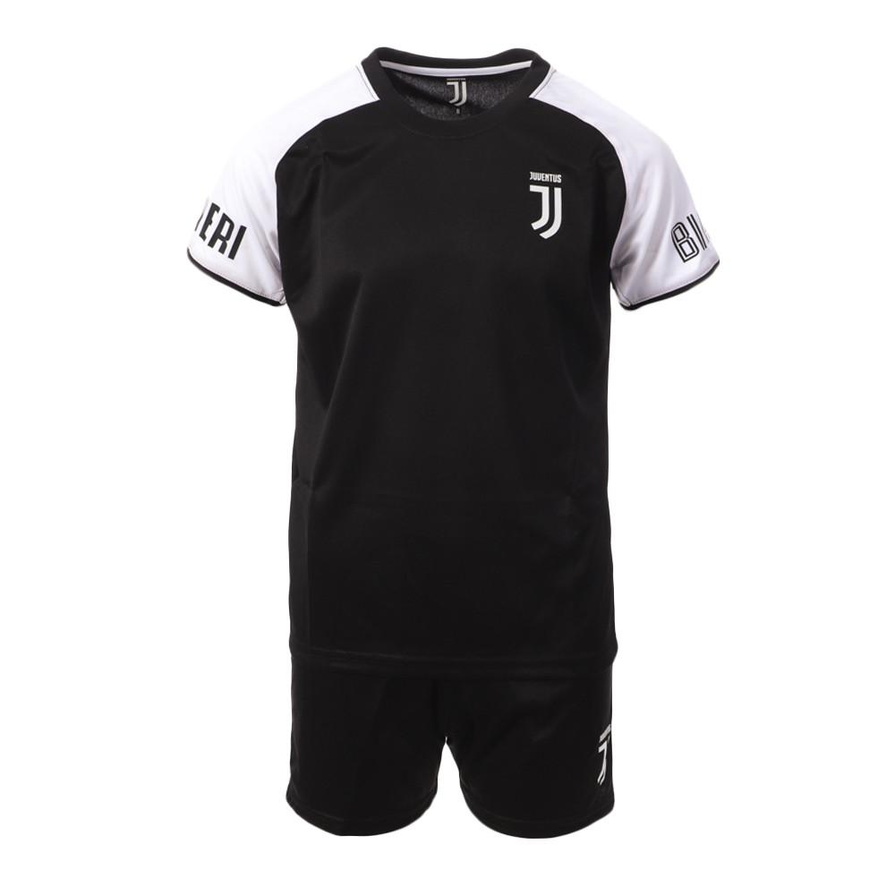Ensemble de foot Noir Garçon Juventus EK1P pas cher