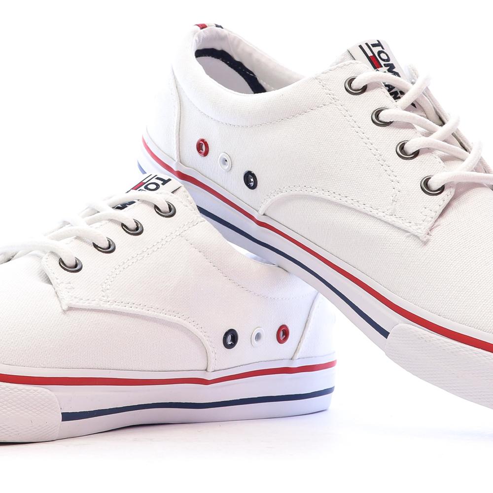 Baskets Blanches Homme Tommy Jeans Sneakers vue 7