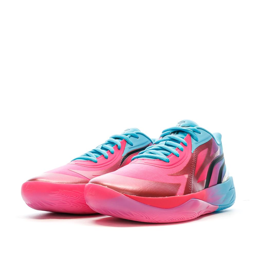 Chaussures de basketball Rose Bleu Homme Puma LaMelo 02 Ball Espace des marques