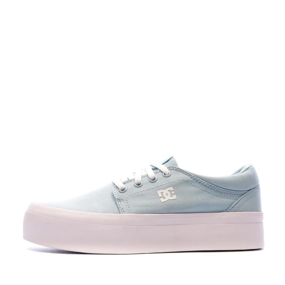 Baskets Turquoise Femme DC Shoes Trase Plat Tx pas cher