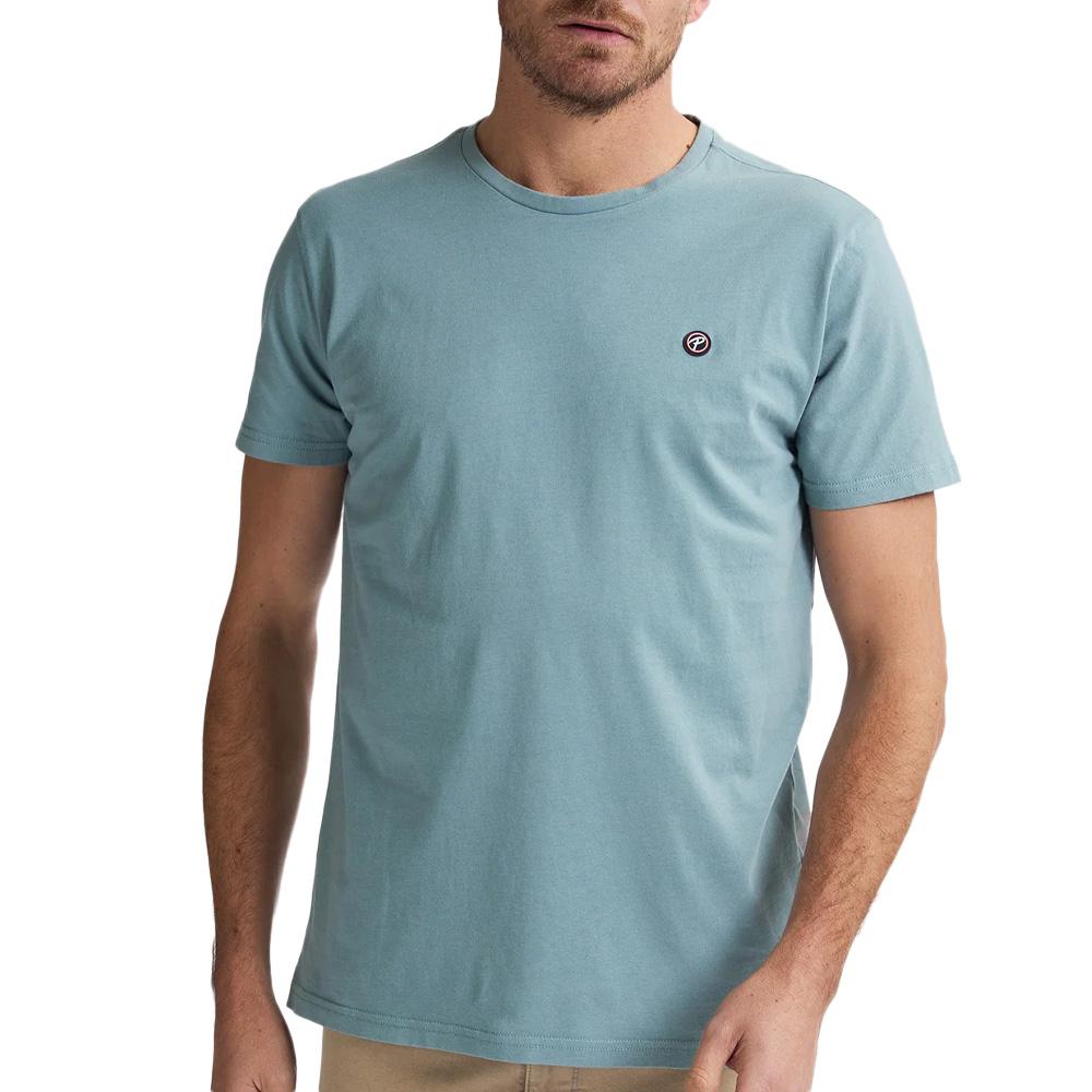 T-shirt Bleu Homme Petrol Industries TSR002-9999 pas cher