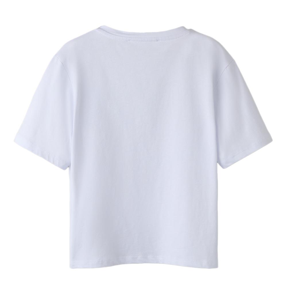 T-Shirt Blanc/Doré Fille Name it Flonnis vue 2