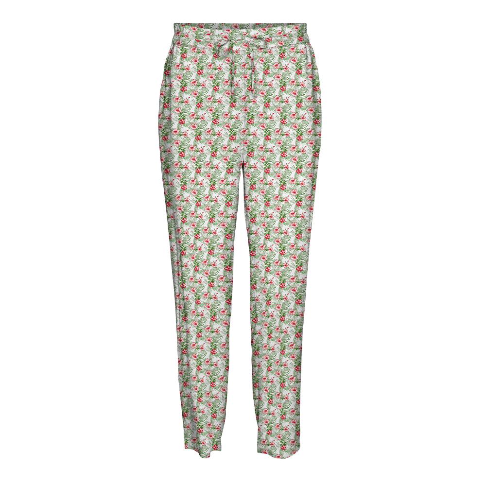 Pantalon Blanc/Vert/Rose Imprimé Femme Vero Moda Easy pas cher
