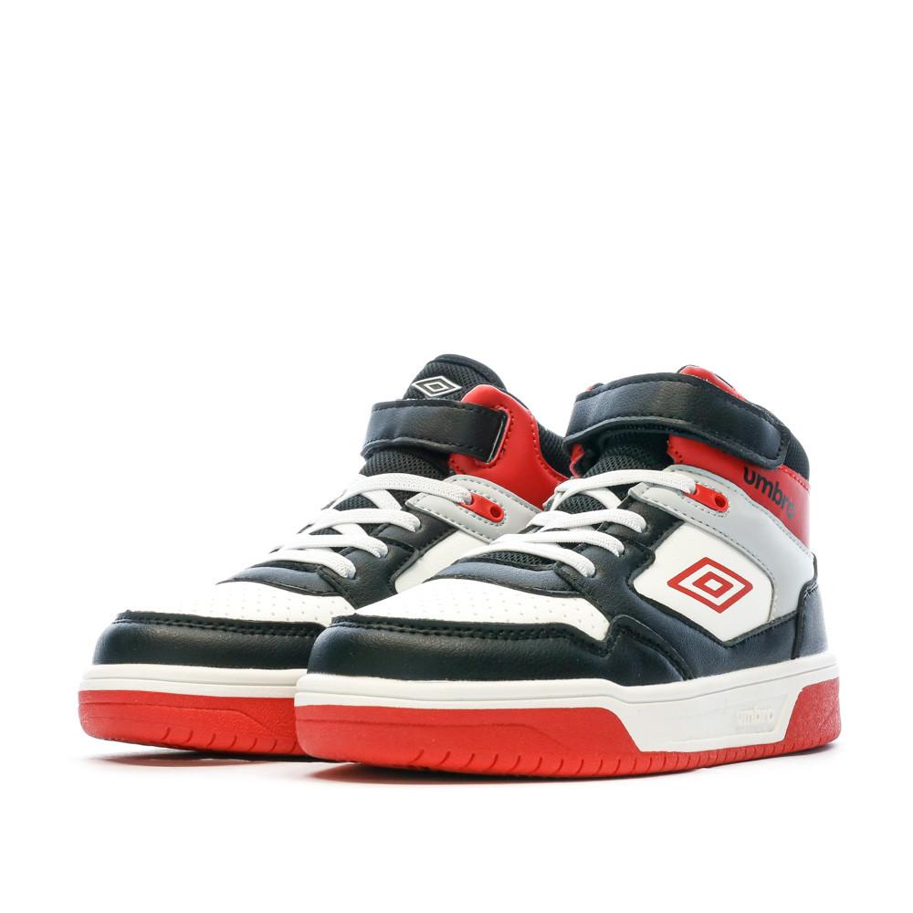 Baskets Noires/Rouges/Blanches Garçon Rouge Umbro Olly Vlc vue 6
