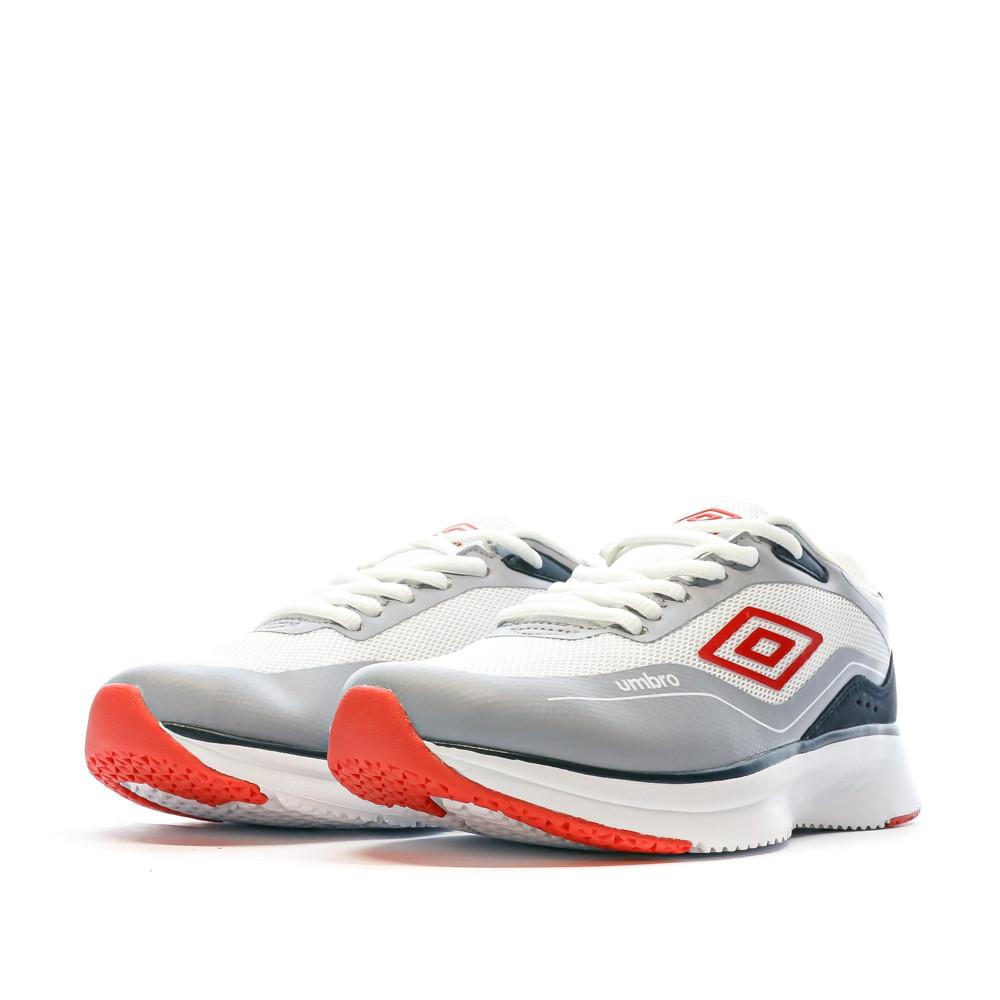 Baskets Blanc/gris Homme Gris Umbro Priam vue 6