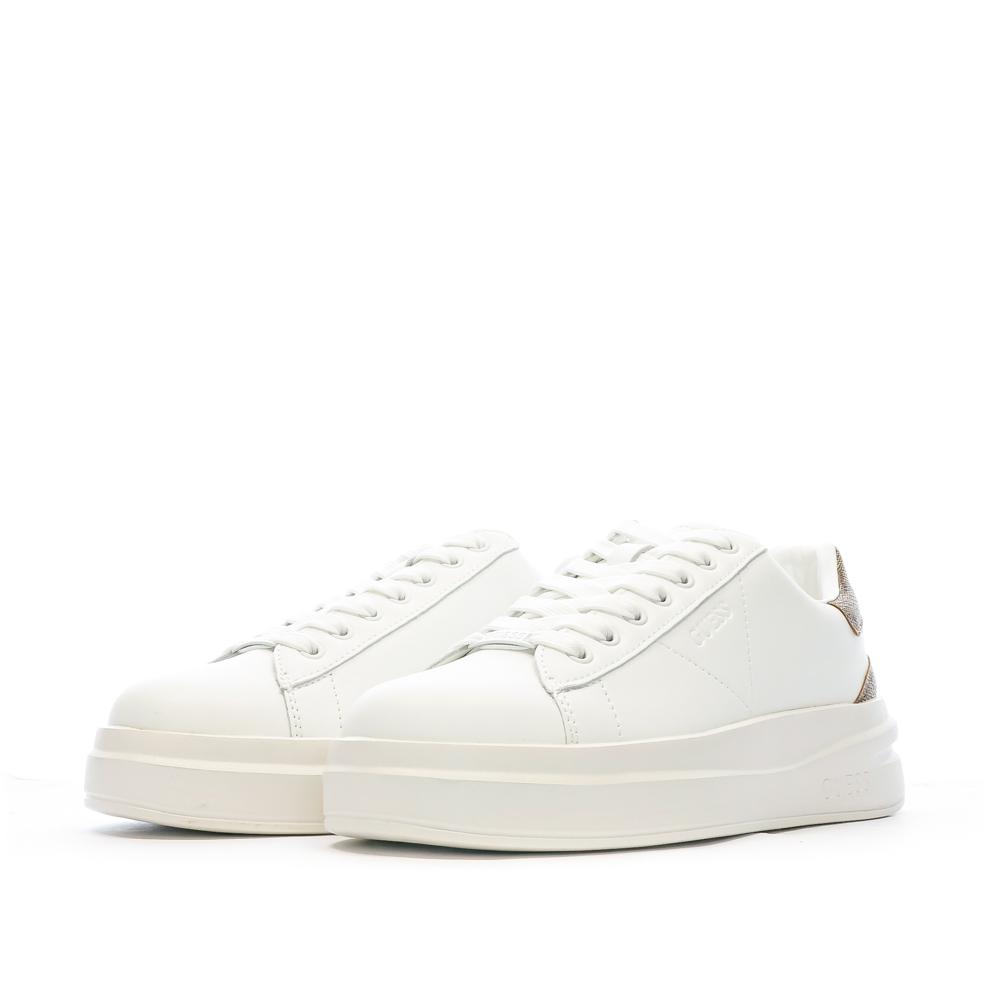 Baskets Blanches Femme Guess Elbina vue 6