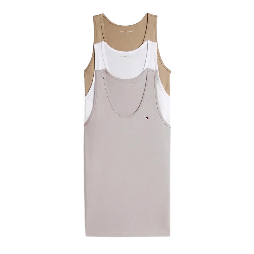 Débardeur Blanc/Beige Homme Tommy Hilfiger Tank pas cher