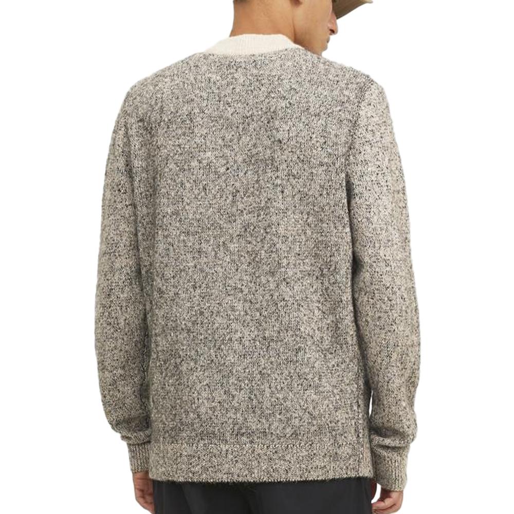 Pull Beige/Noir Homme Jack & Jones Space vue 2