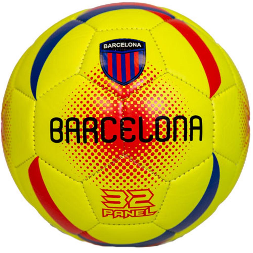 BARCELONA Mini Ballon Jaune Fluo Sport Zone vue 2