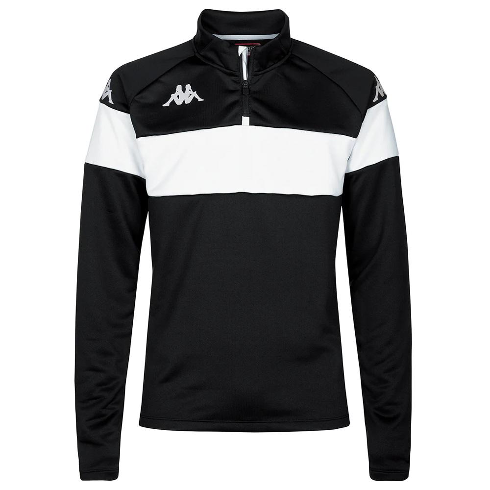 Sweat Noir/Blanc Homme Kappa Dovare pas cher