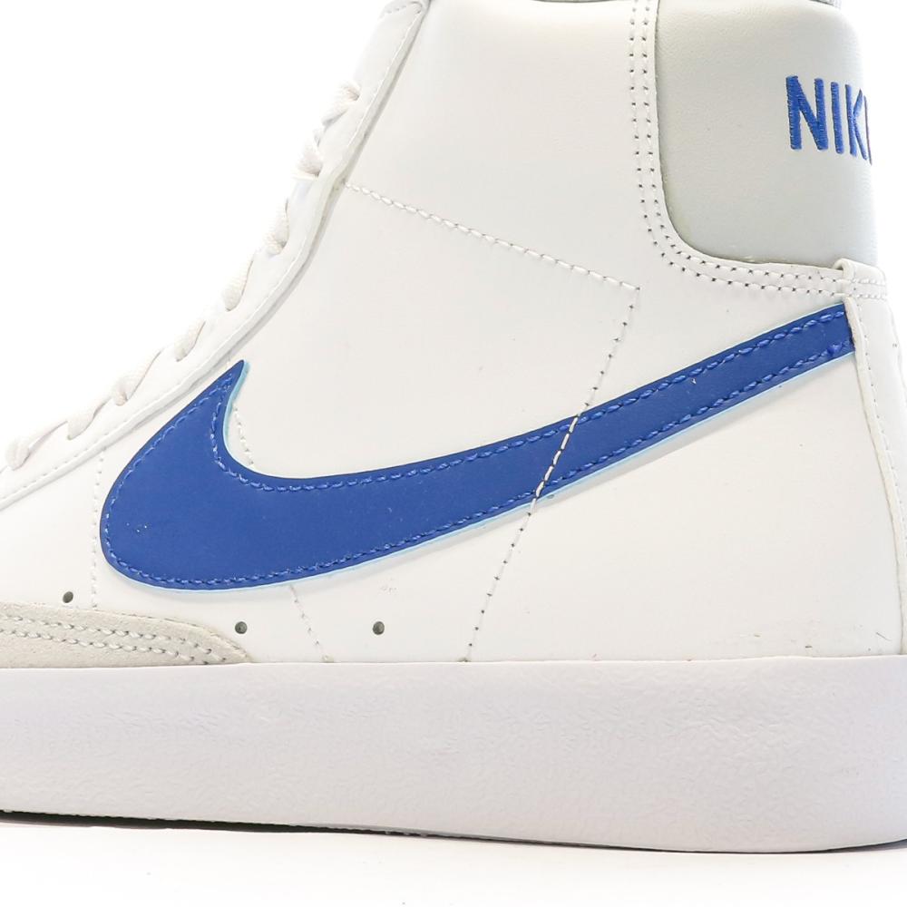 Baskets Blanc/Bleu Femme Nike Blazer Mid 77 vue 7