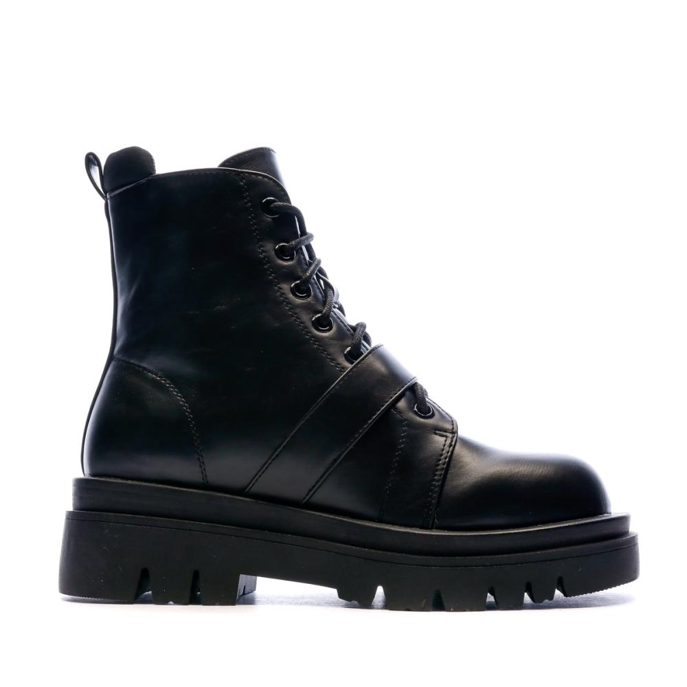 Bottes Noir femme Pepe jeans Enfield vue 2