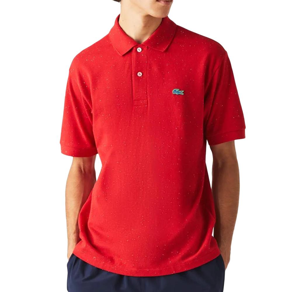 Polo Rouge Homme Lacoste 7CQ pas cher