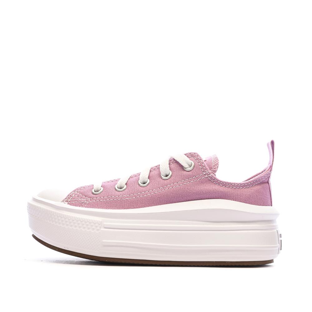 Baskets Roses Fille Converse Chuck Taylor All Star Move A10391C pas cher