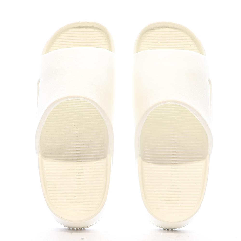 Claquettes Blanches Homme Nike Calm Slide vue 3