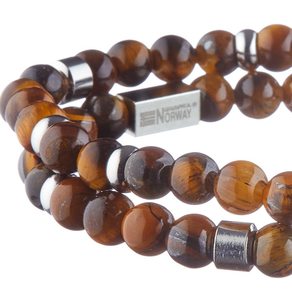 Bracelet Double Tour Marron Homme Geographical Norway 315055 vue 3